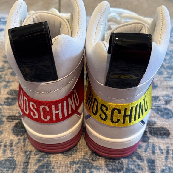 Moschino Shoes - Amazing deal! Brand new- Moschino White, Red, and Yellow Sneakers- never worn